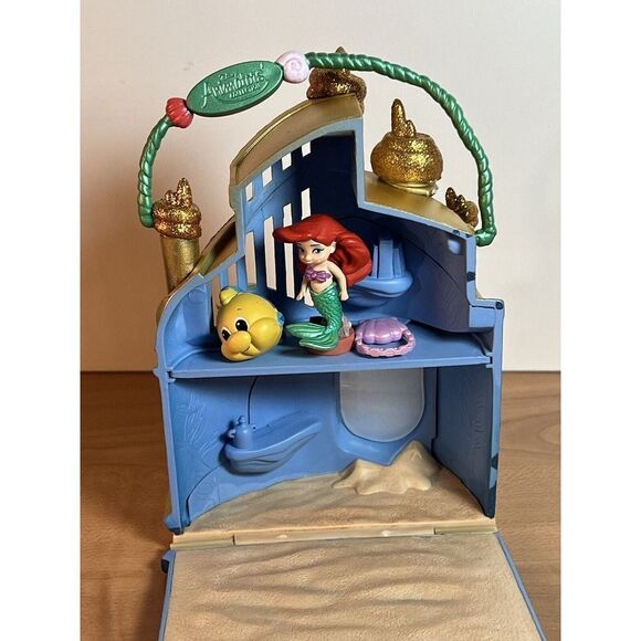 Disney Little Mermaid Toy Bundle Animators Littles Castle Prince Eric - Picture 8 of 11